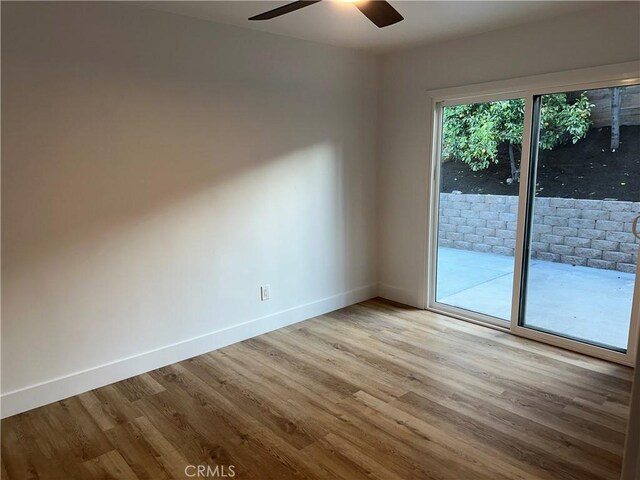 632 Truly Unit 634, Vista, CA 92084 - spare room featuring light wood-style flooring and ceiling fan