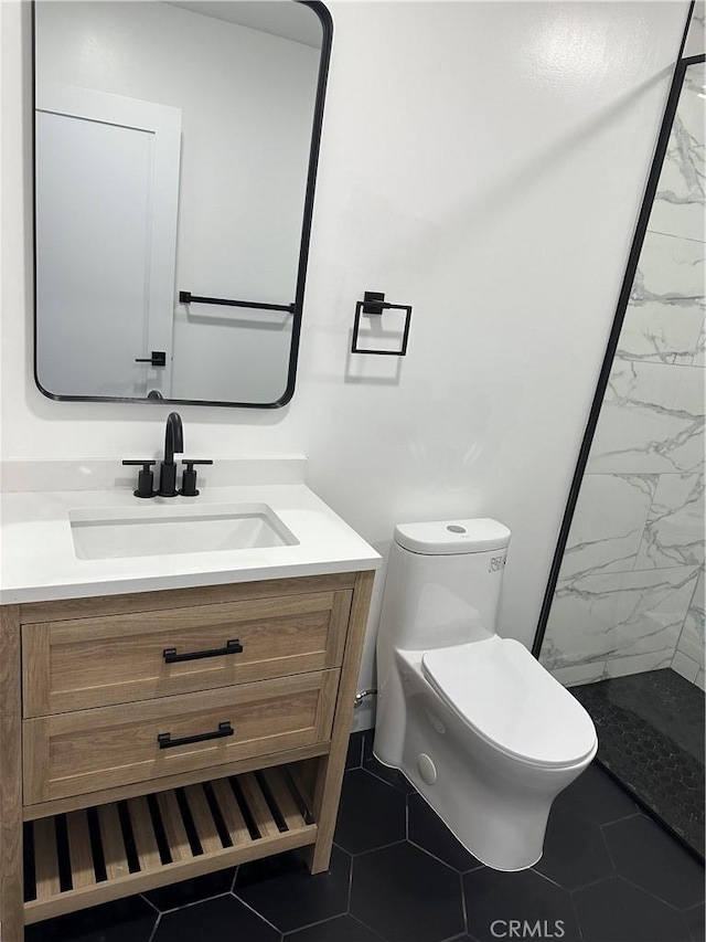 632 Truly Unit 634, Vista, CA 92084 - bathroom with vanity and a marble finish shower