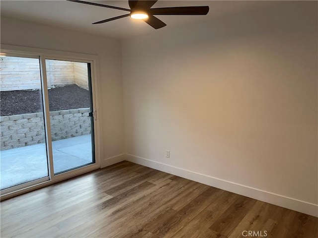 632 Truly Unit 634, Vista, CA 92084 - unfurnished room with light wood-style floors and ceiling fan