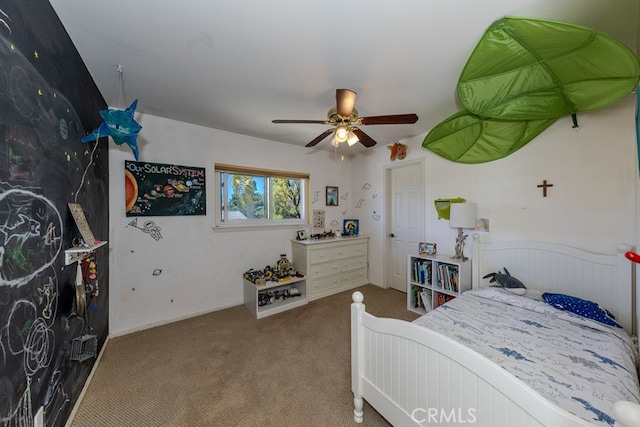 5035 Via Donaldo, Yorba Linda, CA 92886 - carpeted bedroom featuring ceiling fan
