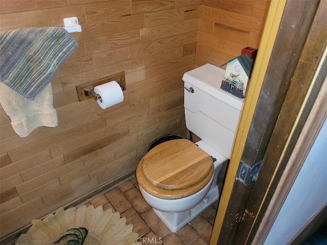 22726 Ponderosa Dr, Crestline, CA 92325 - bathroom with toilet and wooden walls