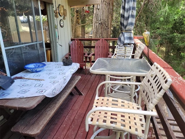 22726 Ponderosa Dr, Crestline, CA 92325 - view of deck