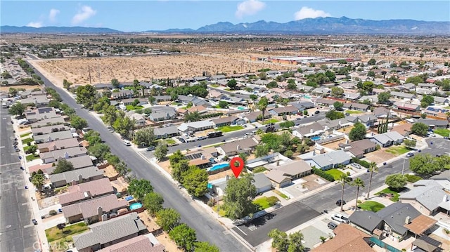 13491 Solitude Cir, Victorville, CA 92392 - aerial perspective of suburban area featuring mountains