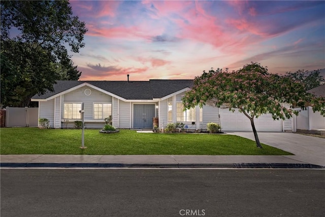 13491 Solitude Cir, Victorville, CA 92392 - ranch-style house featuring concrete driveway and an attached garage