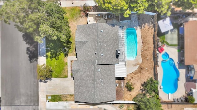13491 Solitude Cir, Victorville, CA 92392 - drone / aerial view of a pool area