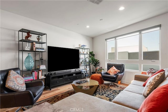 1029 White Knoll Dr, Los Angeles, CA 90012 - living area featuring wood finished floors and recessed lighting