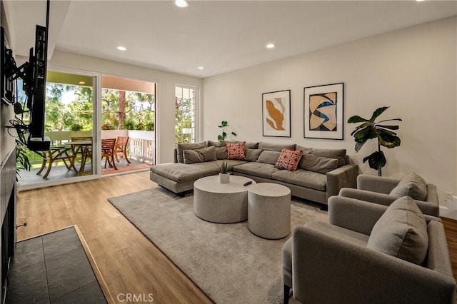 13078 Mindanao Way Unit 211, Marina Del Rey, CA 90292 - living room with wood finished floors and recessed lighting