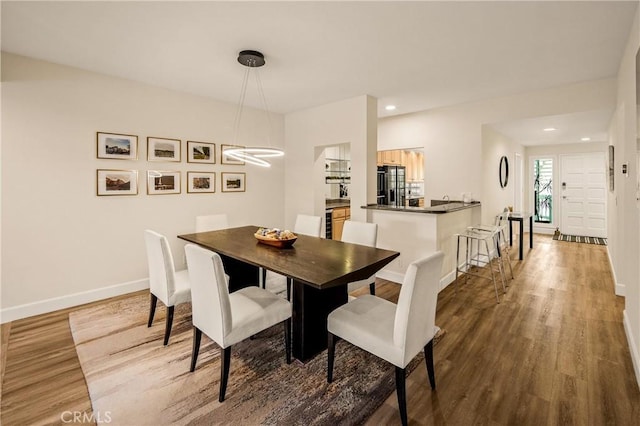 13078 Mindanao Way Unit 211, Marina Del Rey, CA 90292 - dining space with wood finished floors and recessed lighting