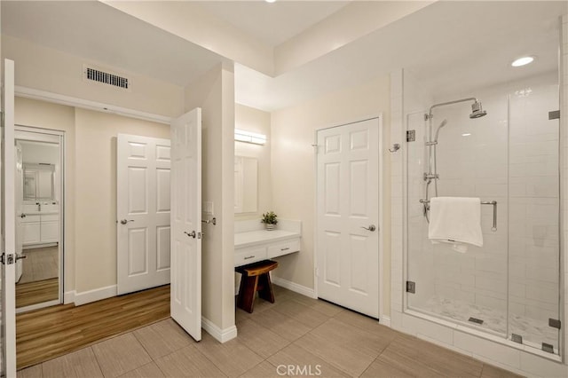 13078 Mindanao Way Unit 211, Marina Del Rey, CA 90292 - full bath with a shower stall, tile patterned floors, and recessed lighting