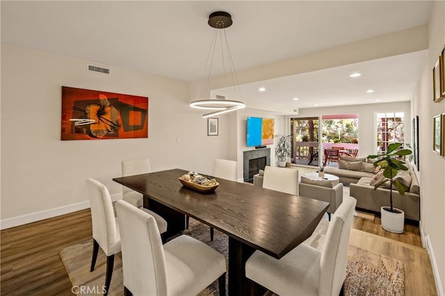 13078 Mindanao Way Unit 211, Marina Del Rey, CA 90292 - dining space with wood finished floors and recessed lighting