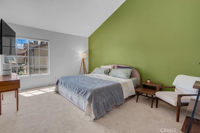 8939 Gallatin Rd Unit 116, Pico Rivera, CA 90660 - carpeted bedroom featuring lofted ceiling and baseboards
