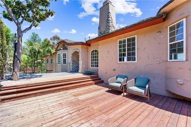 918 Reposado Dr, La Habra Heights, CA 90631 - view of wooden deck