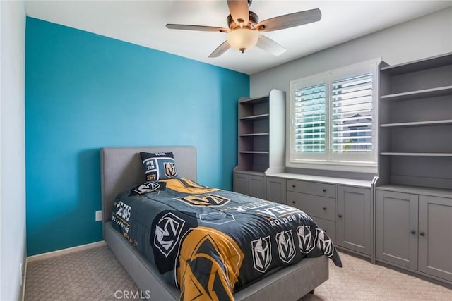 4989 River Ash Way, Fontana, CA 92336 - carpeted bedroom with a ceiling fan and baseboards