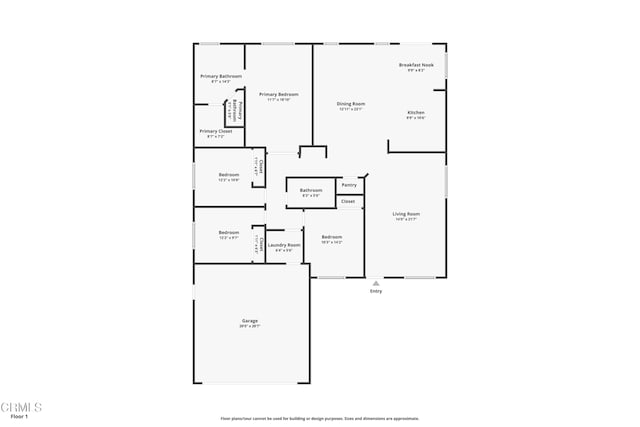 3016 Via Bella Rosa Ave, Rosamond, CA 93560 - view of floor plan / room layout