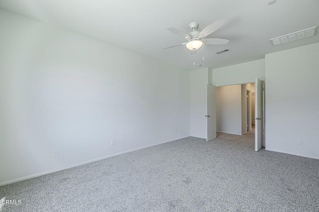 3016 Via Bella Rosa Ave, Rosamond, CA 93560 - empty room with light colored carpet and ceiling fan