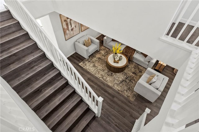 6219 S Kingsmill Ct, Fontana, CA 92336 - staircase with wood finished floors