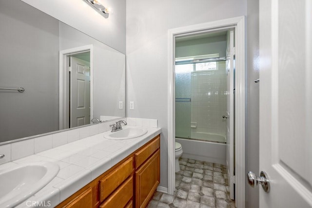 30118 Galbreth Ct, Castaic, CA 91384 - bathroom featuring double vanity and enclosed tub / shower combo