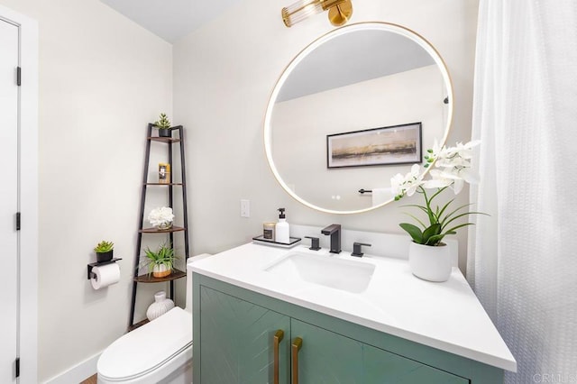 6270 Meadowcrest Dr, La Mesa, CA 91942 - bathroom with vanity and toilet