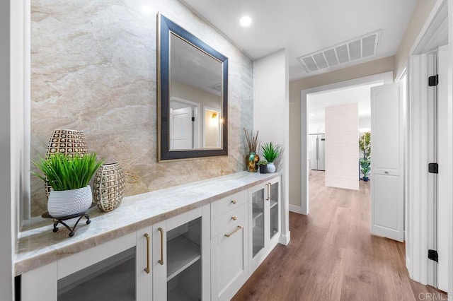 6270 Meadowcrest Dr, La Mesa, CA 91942 - hallway with wood finished floors and baseboards