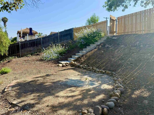 6270 Meadowcrest Dr, La Mesa, CA 91942 - view of yard featuring stairs