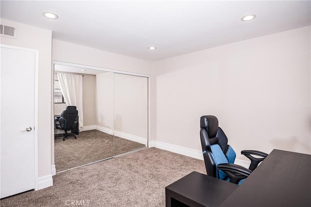 1000 Central Ave Unit 19, Riverside, CA 92507 - carpeted office space with recessed lighting