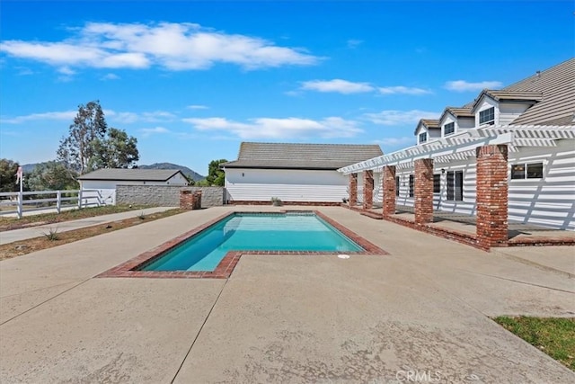 31655 Pio Pico Rd, Temecula, CA 92592 - view of pool featuring a pergola and a patio
