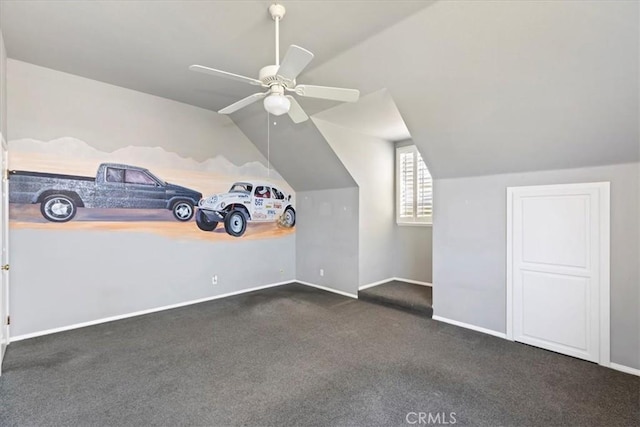 31655 Pio Pico Rd, Temecula, CA 92592 - bonus room with vaulted ceiling, carpet flooring, and ceiling fan