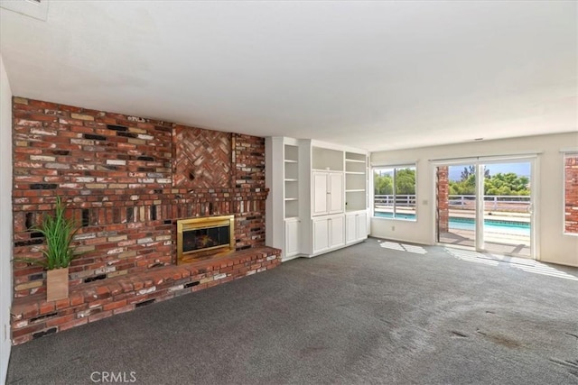 31655 Pio Pico Rd, Temecula, CA 92592 - unfurnished living room with carpet and a fireplace