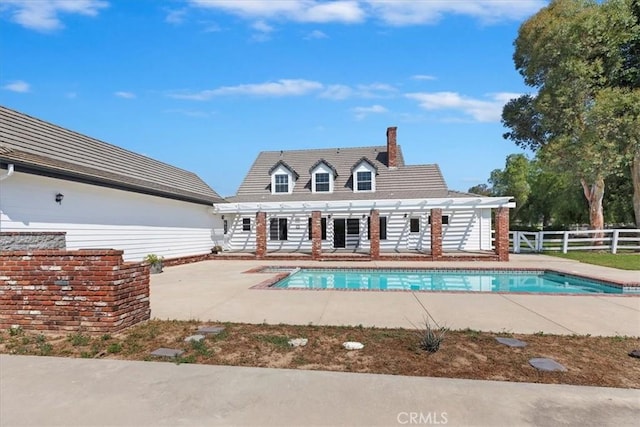 31655 Pio Pico Rd, Temecula, CA 92592 - view of swimming pool featuring a patio area and a pergola