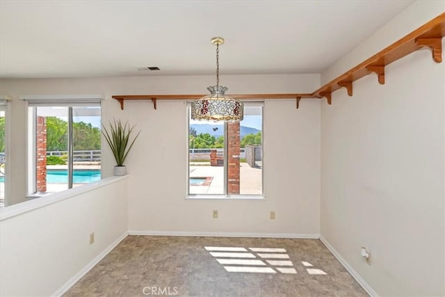31655 Pio Pico Rd, Temecula, CA 92592 - unfurnished dining area featuring baseboards