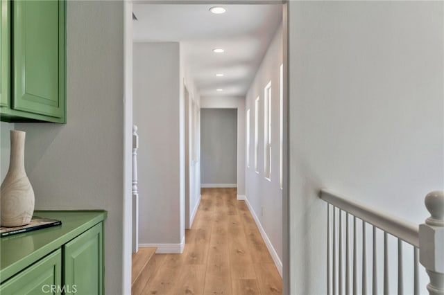8 Caltrop Way, Ladera Ranch, CA 92694 - corridor featuring light wood-style floors and recessed lighting