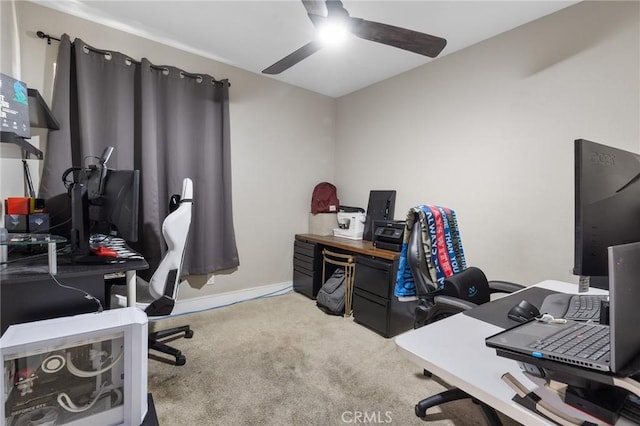 7550 Periwinkle Dr, Fontana, CA 92336 - office space with carpet and ceiling fan