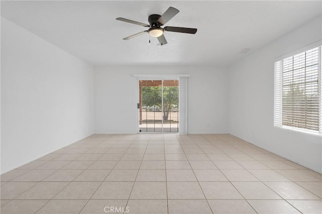9191 White Rd, Phelan, CA 92371 - unfurnished room featuring a ceiling fan and light tile patterned flooring