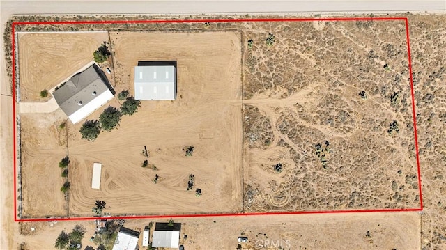 9191 White Rd, Phelan, CA 92371 - map / location with property boundaries highlighted