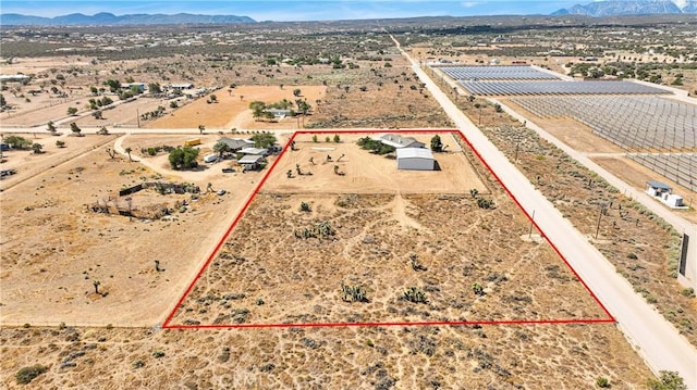 9191 White Rd, Phelan, CA 92371 - view of rural area featuring property parcel outlined and mountains