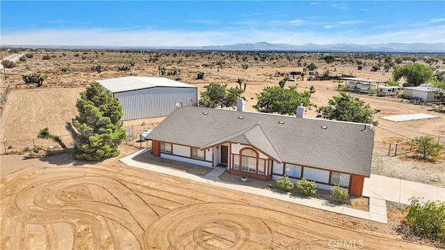 9191 White Rd, Phelan, CA 92371 - aerial view of sparsely populated area with a desert landscape and a mountainous background