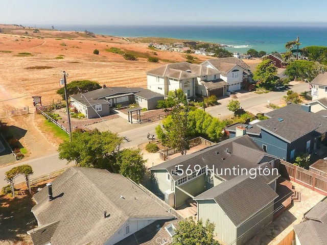 569 Huntington Rd, Cambria, CA 93428 - aerial perspective of suburban area featuring a nearby body of water