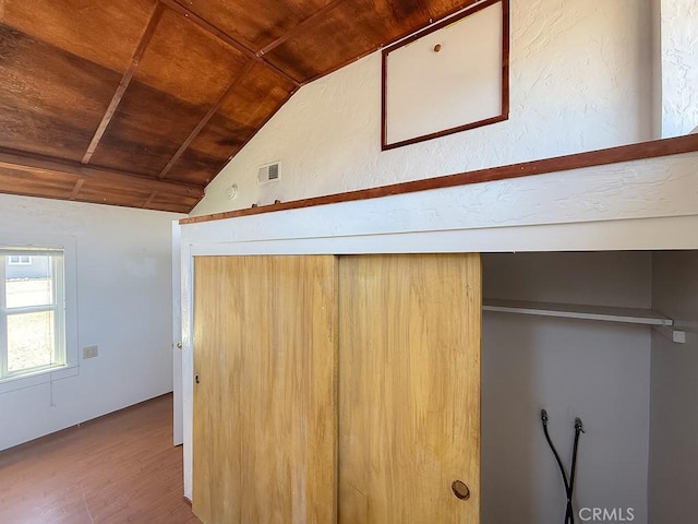 569 Huntington Rd, Cambria, CA 93428 - detailed view of wood ceiling and wood finished floors