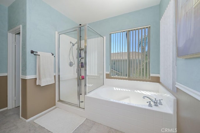 11180 Bridgefield Ct, Riverside, CA 92505 - bathroom featuring a garden tub and a shower stall
