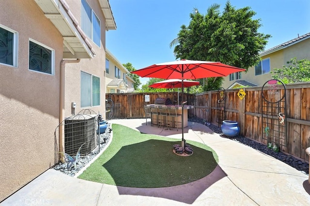 11180 Bridgefield Ct, Riverside, CA 92505 - fenced backyard featuring a patio