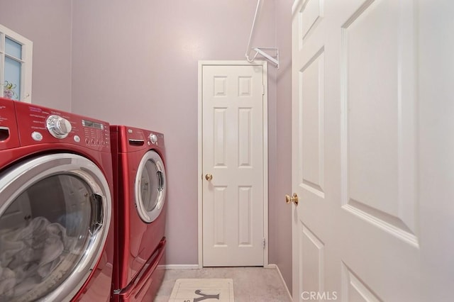 11180 Bridgefield Ct, Riverside, CA 92505 - washroom featuring independent washer and dryer and light tile patterned floors