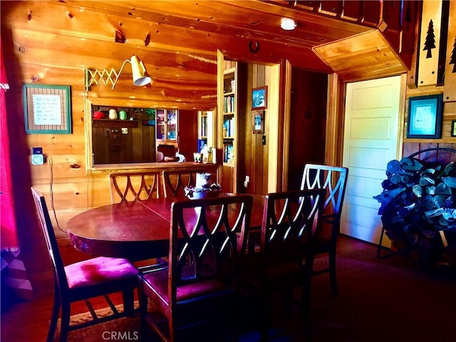 33140 Juniper Ln, Green Valley Lake, CA 92341 - dining room with wooden walls