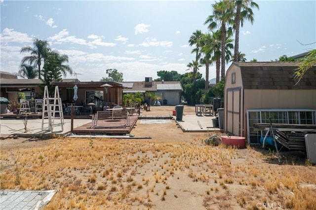 3134 Half Circle Rd, Norco, CA 92860 - view of yard featuring a patio and a storage shed