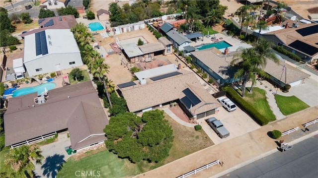 3134 Half Circle Rd, Norco, CA 92860 - aerial overview of property's location with a pool area and nearby suburban area