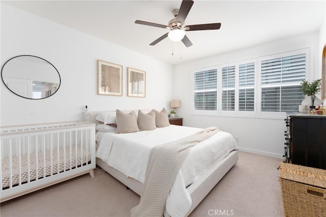 11046 Wander Dr, Rancho Cucamonga, CA 91730 - bedroom featuring light carpet and ceiling fan