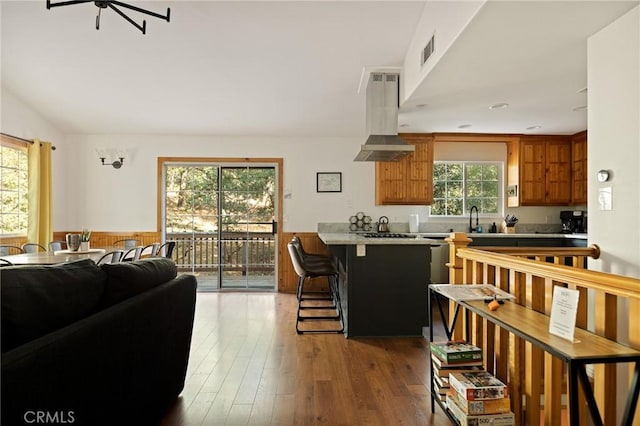 1348 Manzanita Way, Lake Arrowhead, CA 92352 - living room featuring wood finished floors