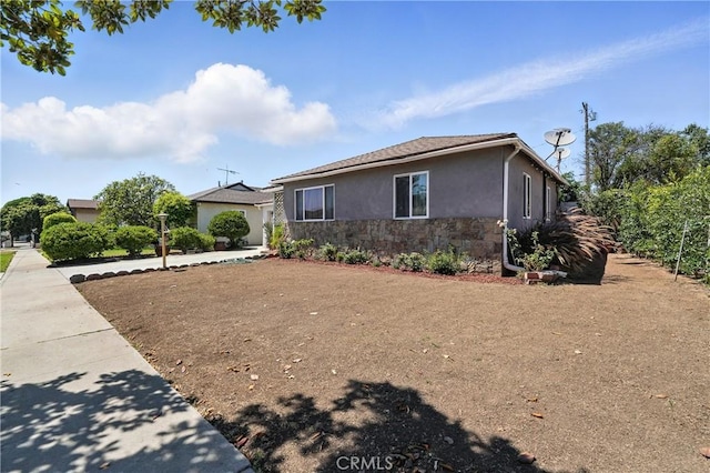 123 E Andrix St, Monterey Park, CA 91755 - view of front of house featuring stone siding and stucco siding