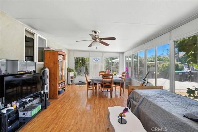 123 E Andrix St, Monterey Park, CA 91755 - sunroom / solarium featuring wood finished floors