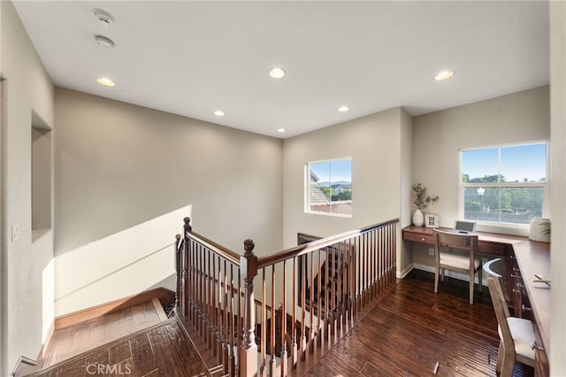 28889 Edenton Way, Temecula, CA 92591 - home office with hardwood / wood-style flooring, recessed lighting, and plenty of natural light