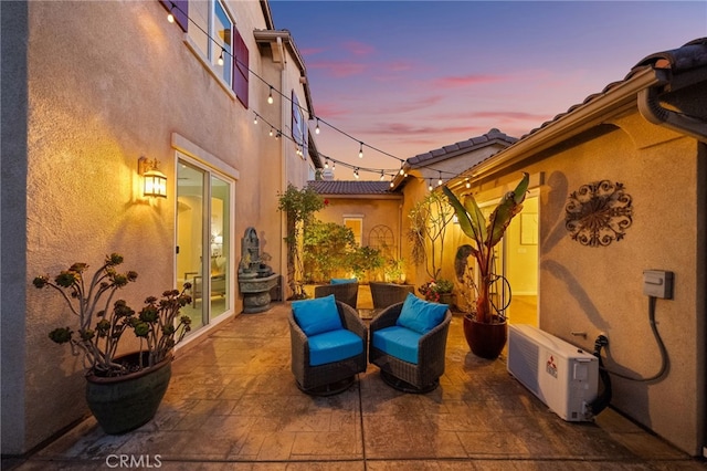 28889 Edenton Way, Temecula, CA 92591 - patio terrace at dusk featuring a patio area